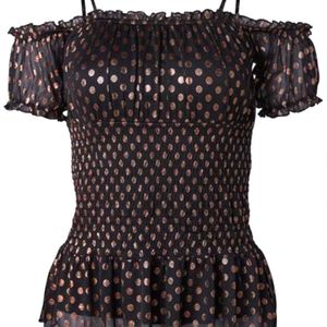 NIB  Cute Flirty Peplum Top from Venus size S (4-6)